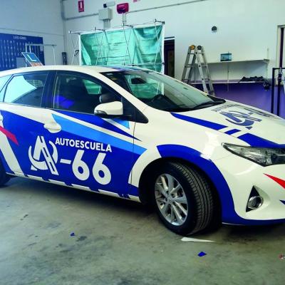 Rotulación de vehículos - Autoescuela A66