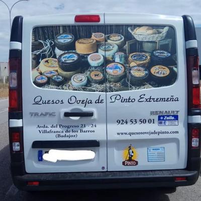 Rotulación de vehículos - Quesos Oveja de Pinto Extremeña