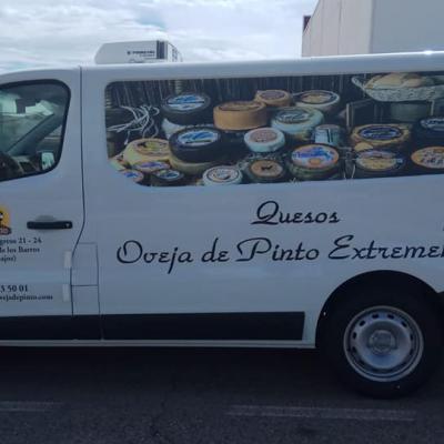 Rotulación de vehículos - Quesos Oveja de Pinto Extremeña